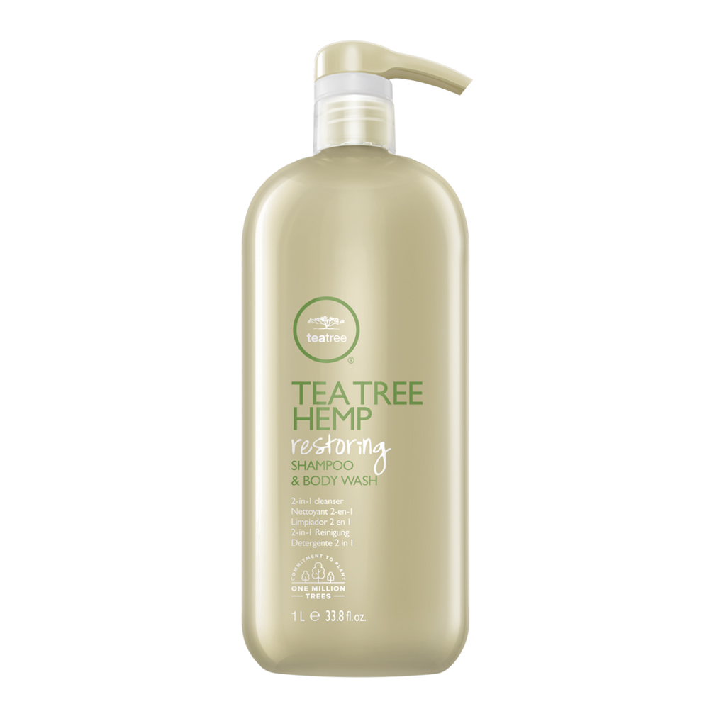 Paul Mitchell TEA TREE Hemp Restoring Shampoo & Body Wash Plaukų ir kūno šampūnas, 1l.